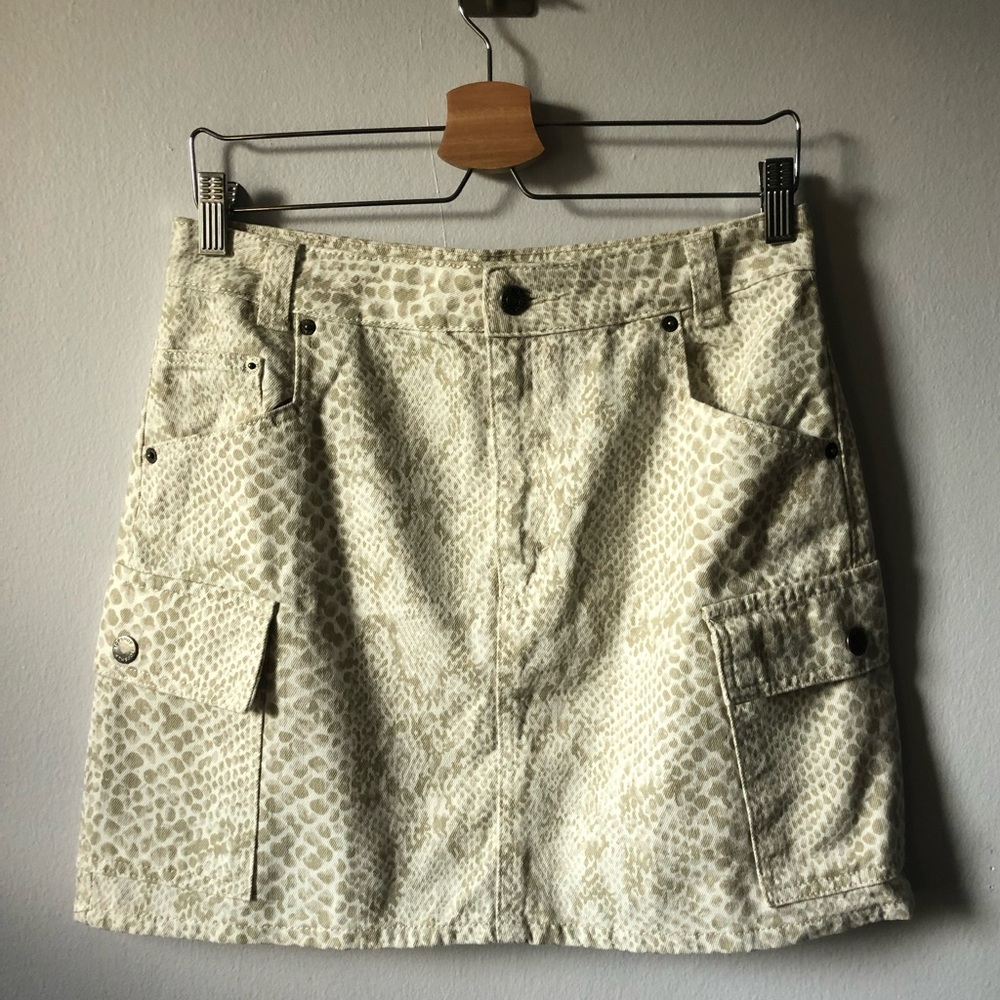 Top Shop snake print skirt